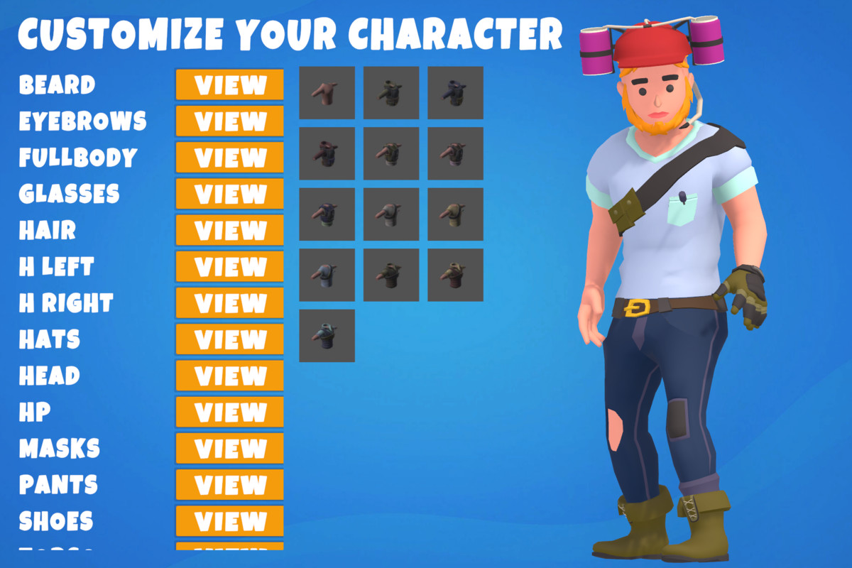 Customizable 3D Battle Royale Characters Vol 4