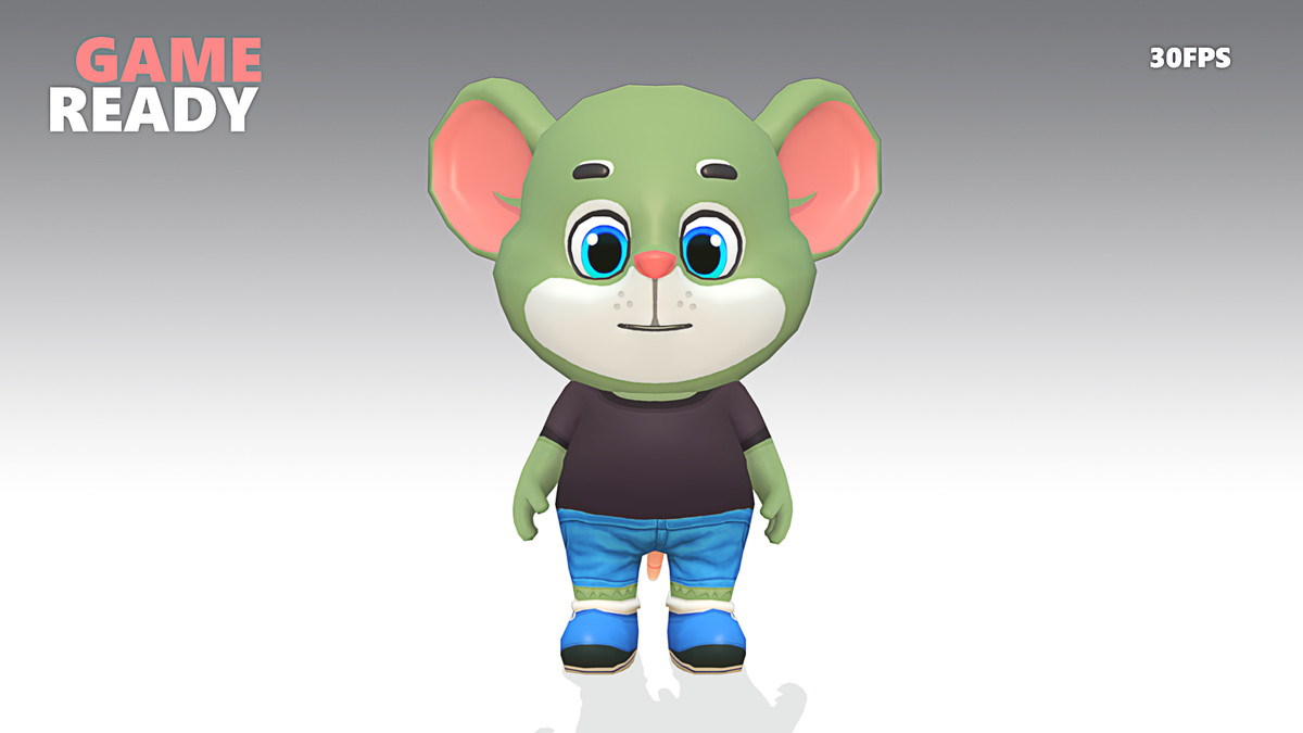Mouse Rat Rodent Green Animated