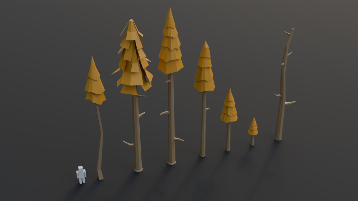 Low Poly Nature Pack -assets model