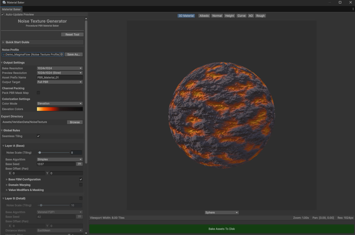 Noise Texture Generator: Procedural PBR Baker