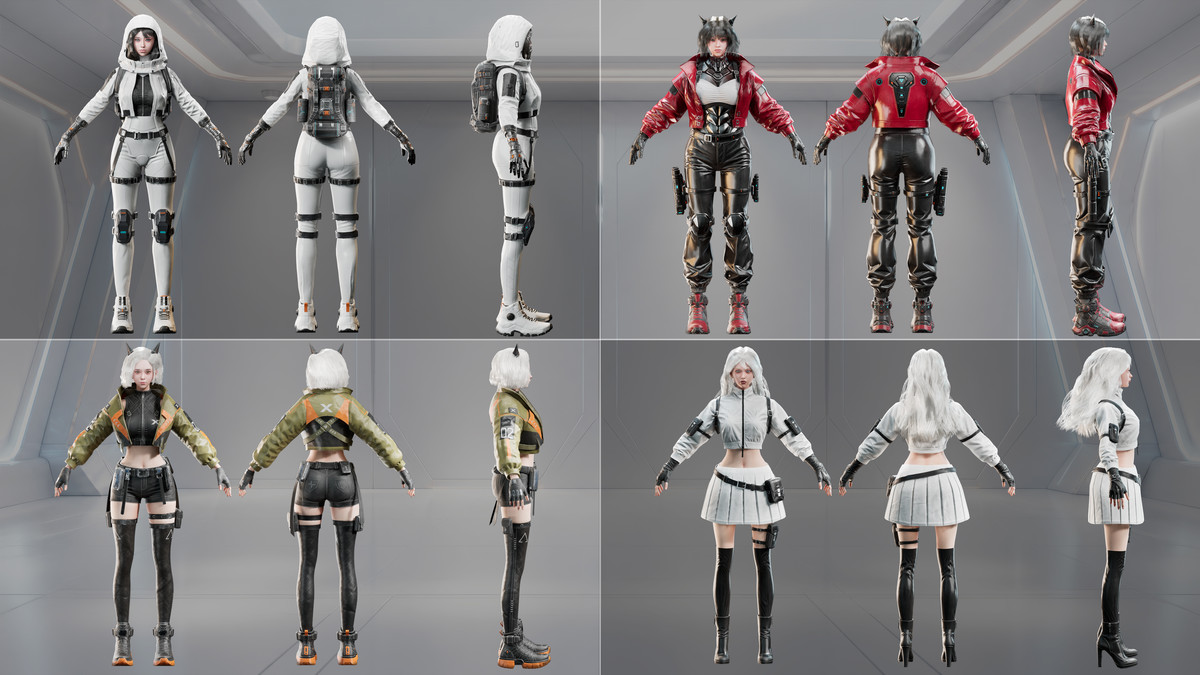 Cyberpunk & Sci‑Fi Female Operatives - Volume 1