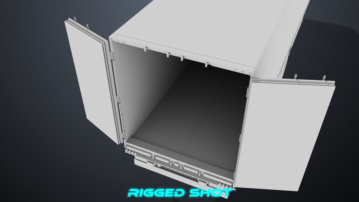 Refrigerator Trailer 05 URP HDRP Textures