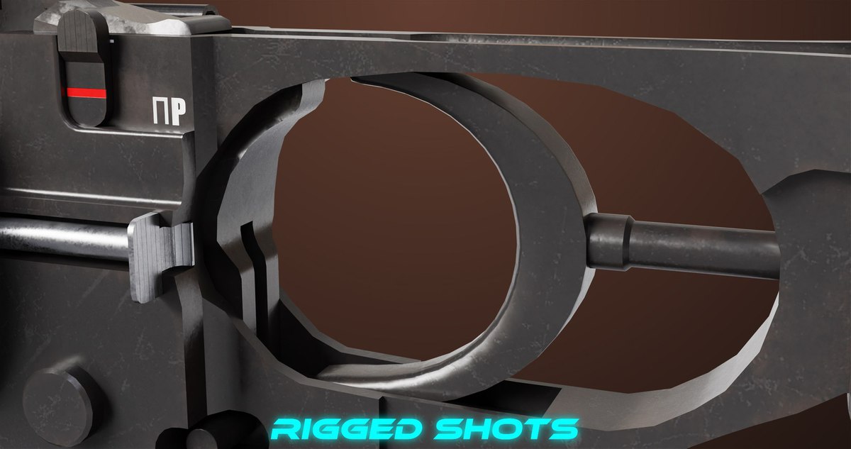 Light Machine Gun 10 Wood URP HDRP Textures