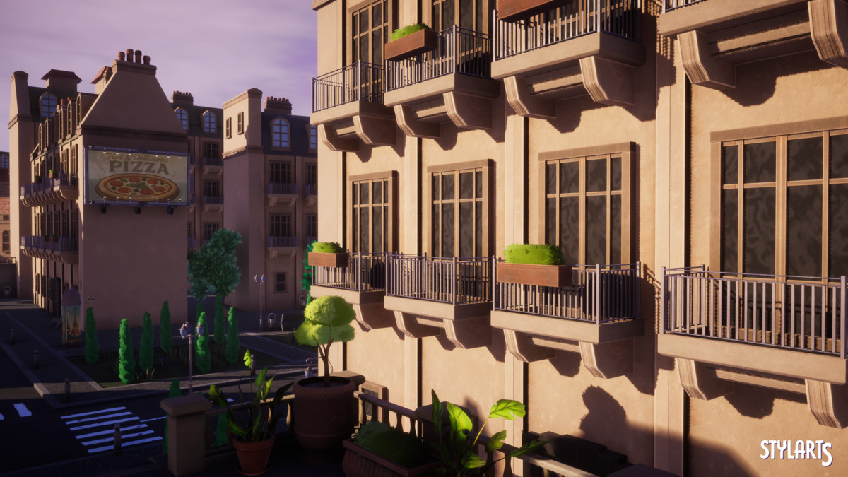 Stylized Paris City
