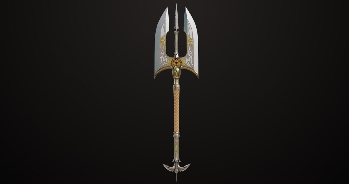3 Medieval Battle Axes URP HDRP Textures