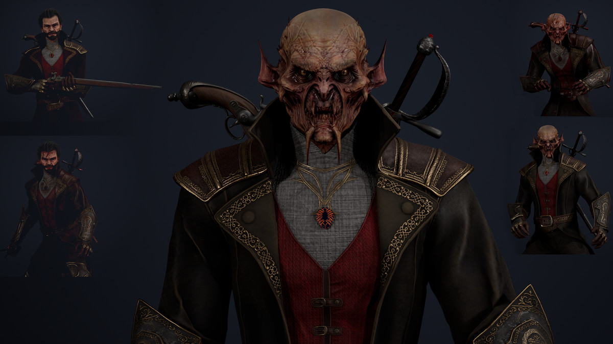 Vampire Monster Character – Dark Fantasy Hunter | Horror Enemy