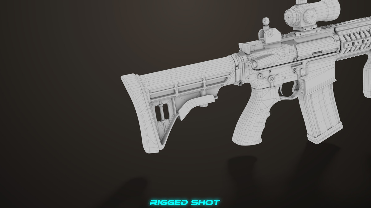 Machine Gun 17 Sandal URP HDRP Textures