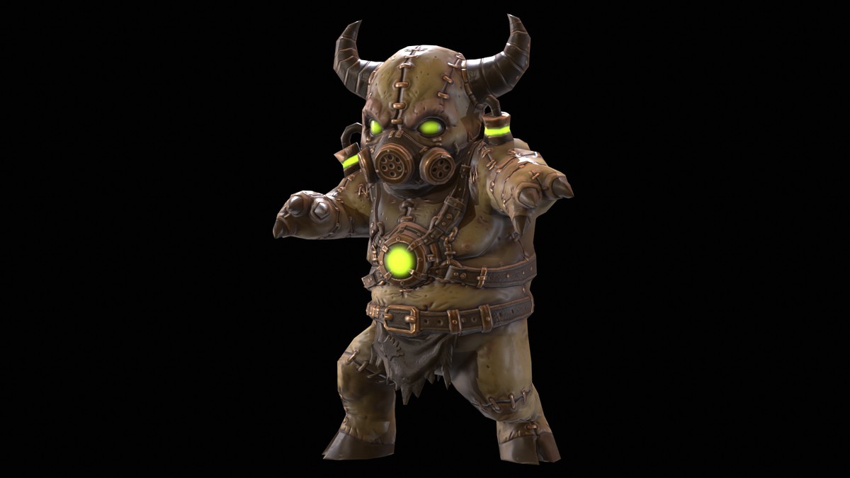 Chibi Necro Zombie Bull