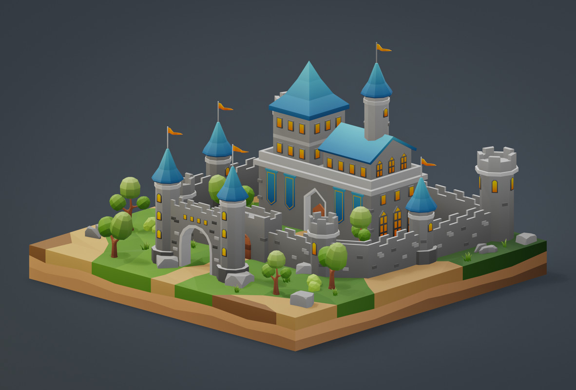 Low Poly Medieval Locations Pack