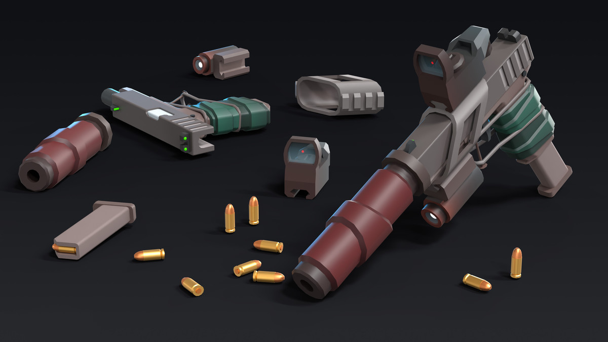 Apocalypse Weapons - Low Poly 3D Models Pack