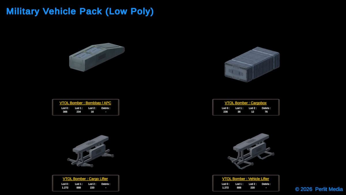 3D Military Vehicle Pack (LowPoly)