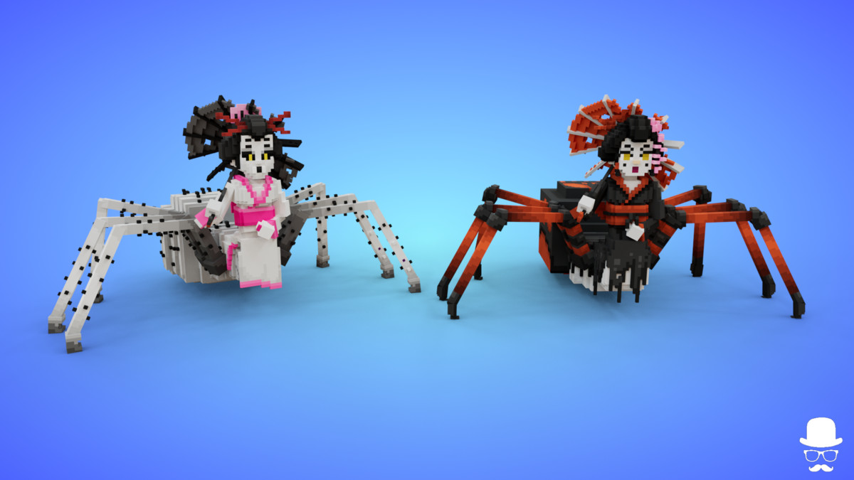 Voxel Spider Creatures Pack