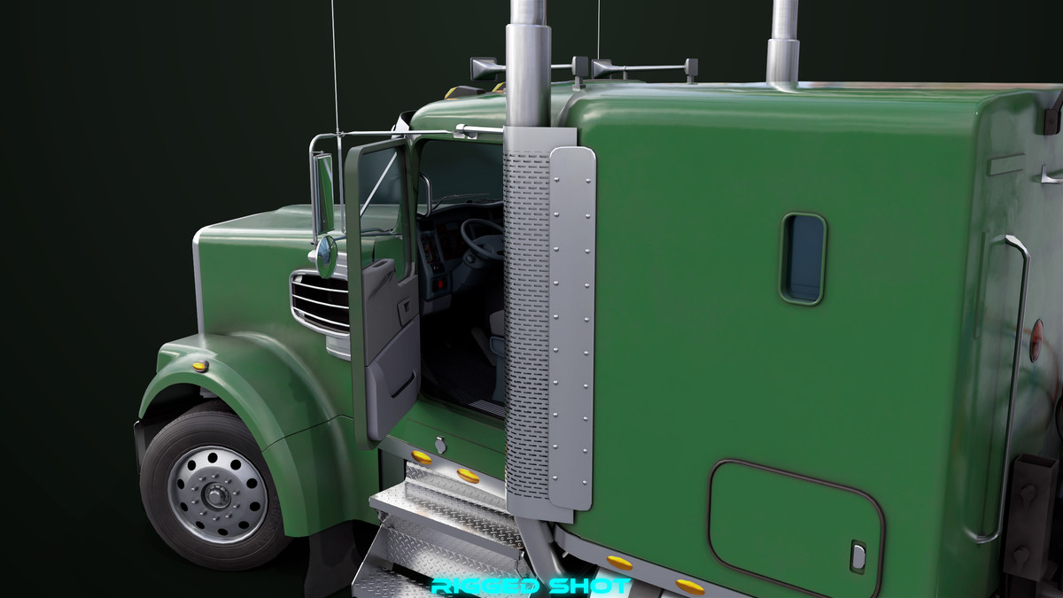 Truck 07 Log Trailer with All Loads Collection