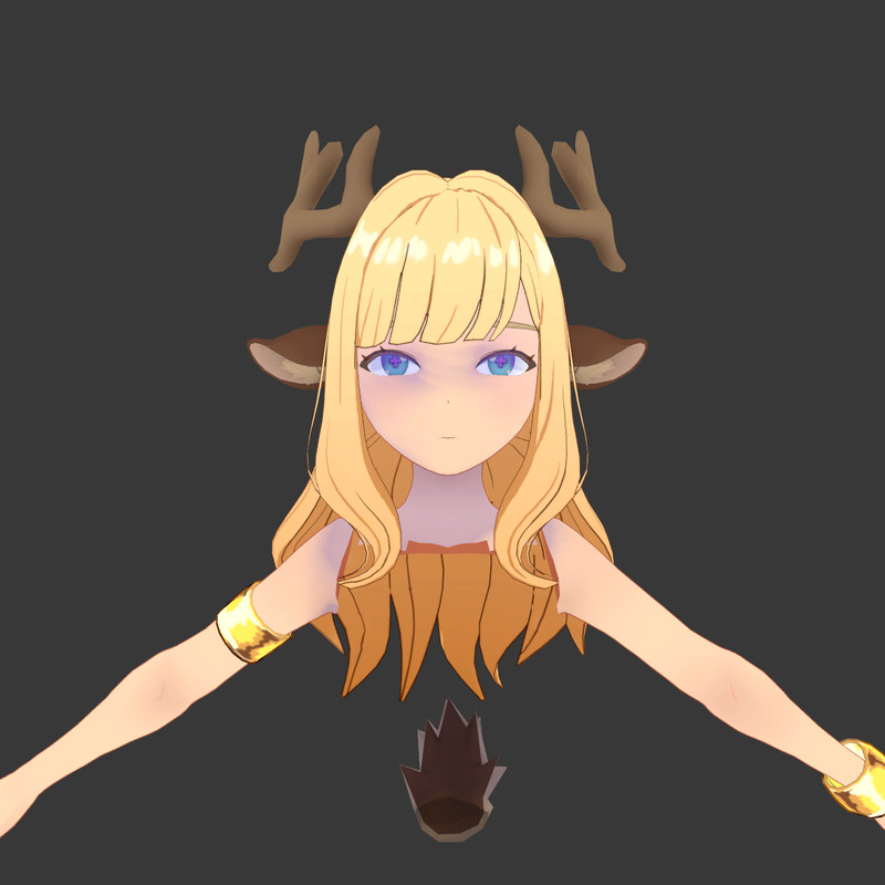 Reina Deer Anime Fantasy Girl