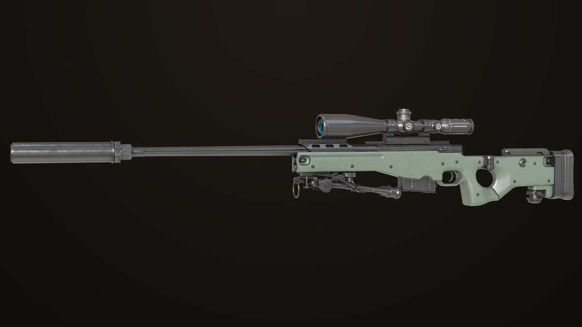 Sniper Rifle 03 Green URP HDRP Textures