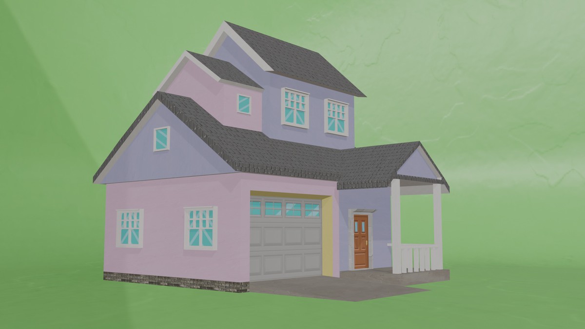 10 Low Poly House Pack Vol 1
