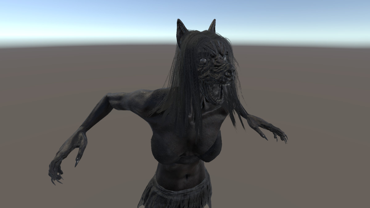 Female Werewolf - Realistic Horror Creature