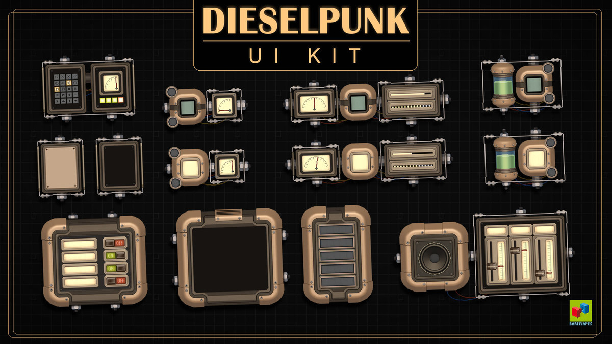 Dieselpunk UI/GUI Kit