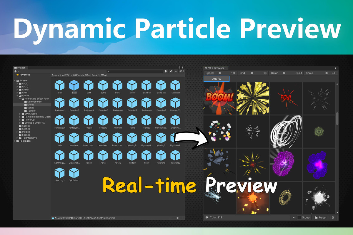 Dynamic Particle Preview | VFX Browser