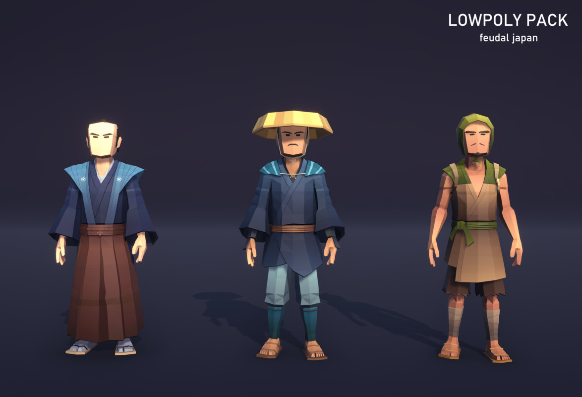 LowpolyPack_Feudal Japan