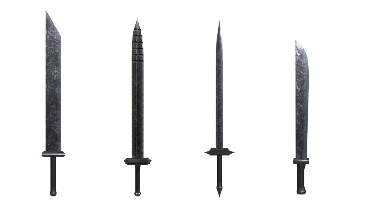 Modular Melee Swords & Shields Pack | Low Poly Stylized Procedural Weapon Pack