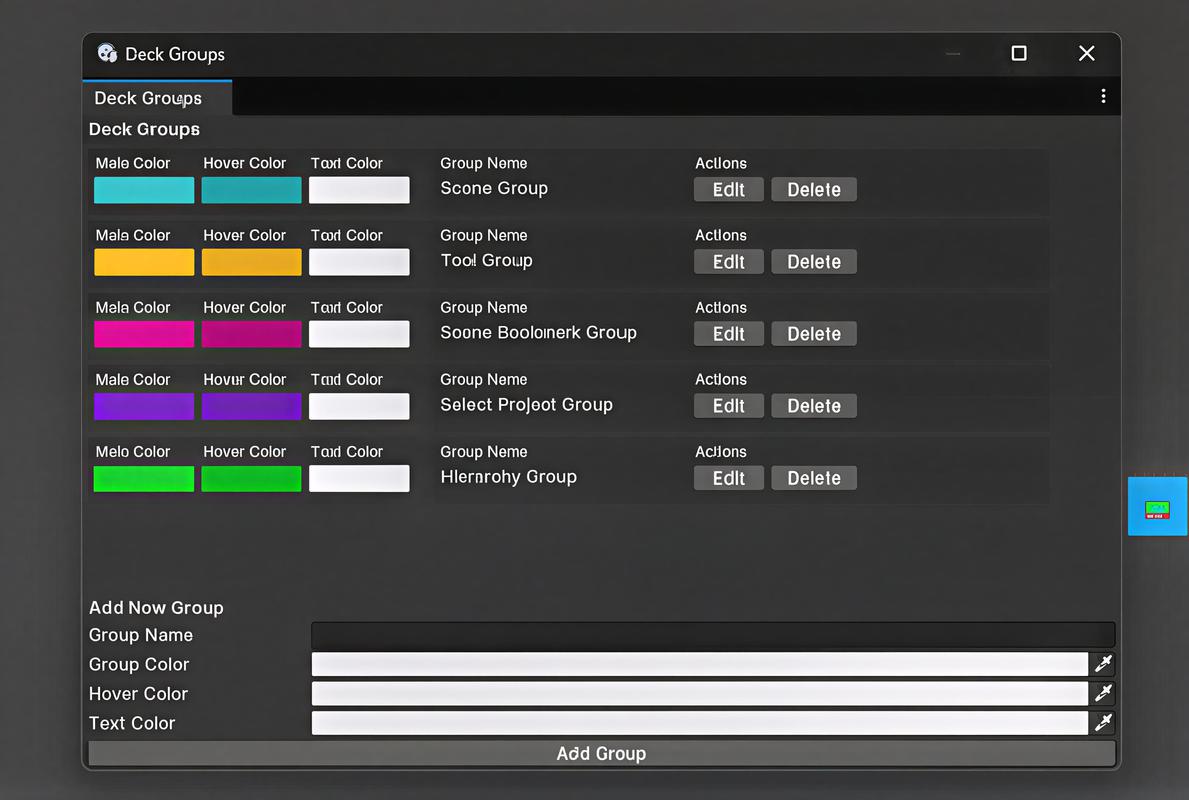 SceneDeck – Quick Actions & Scene Manager