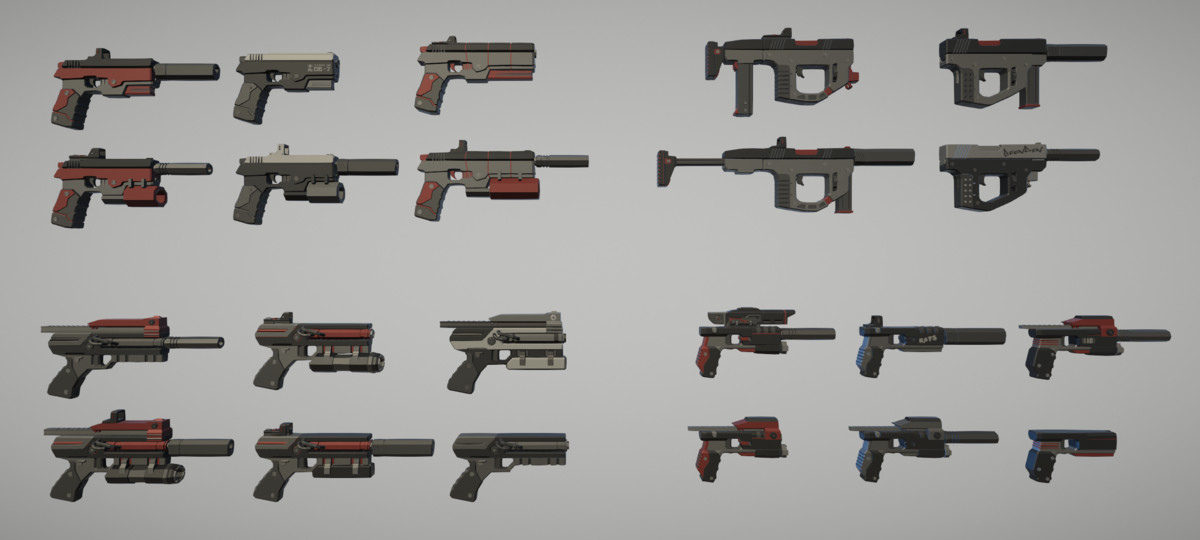 Cyberpunk Armory - Low Poly