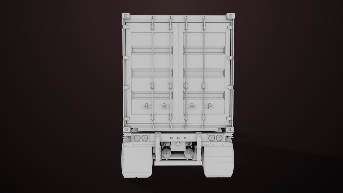 Container Carrier Trailer 03 URP HDRP Textures