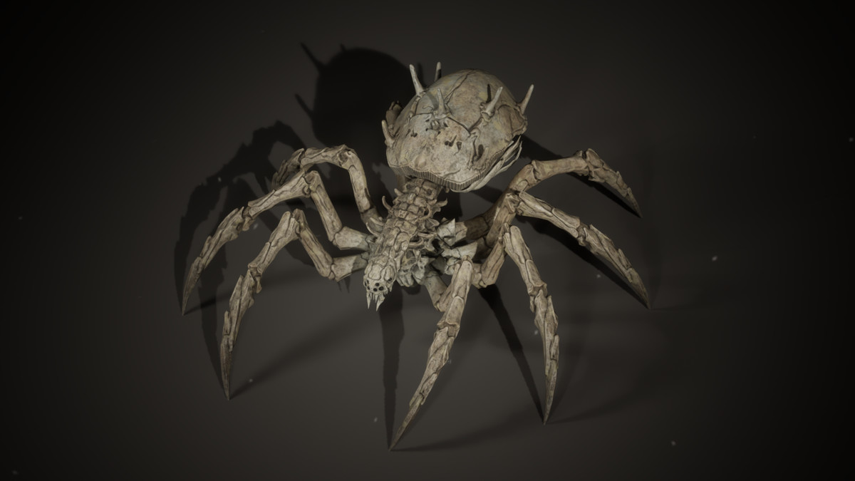 Bone Spider - Customizable Horror Monster