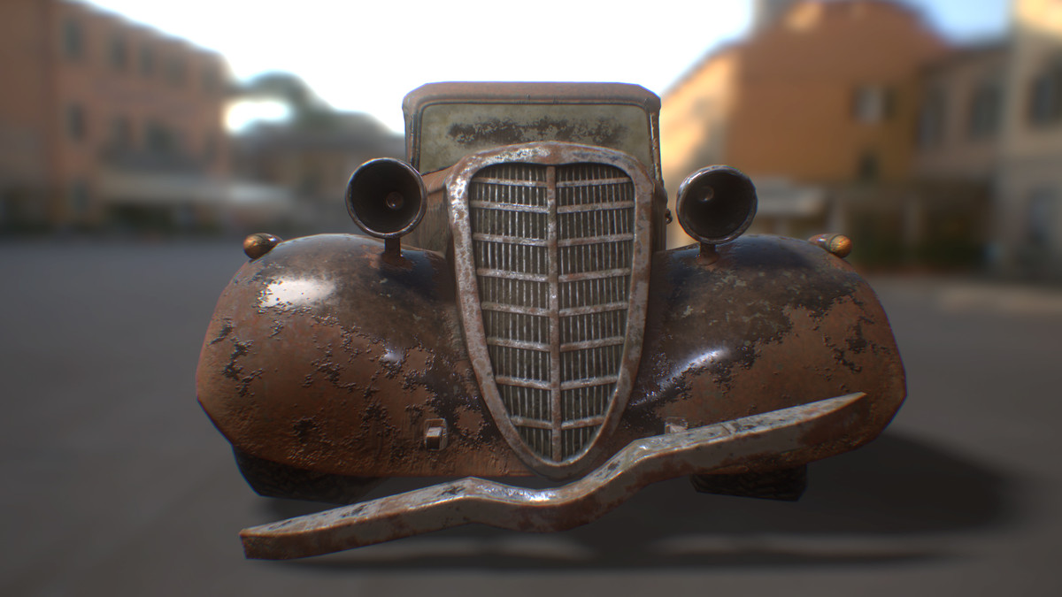 PBR Retro Car 01