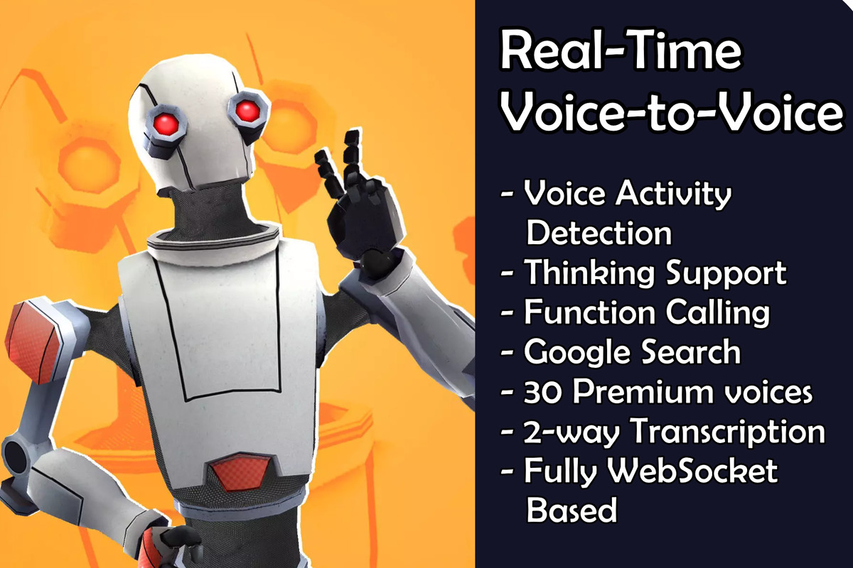 LiveVoice AI Pro - Compatible with Gemini Live