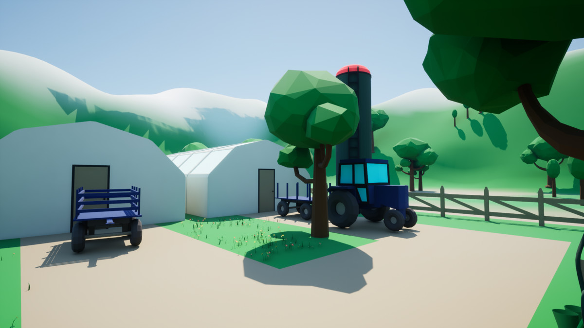 3D Low Poly Farm [Desktop & Mobile]