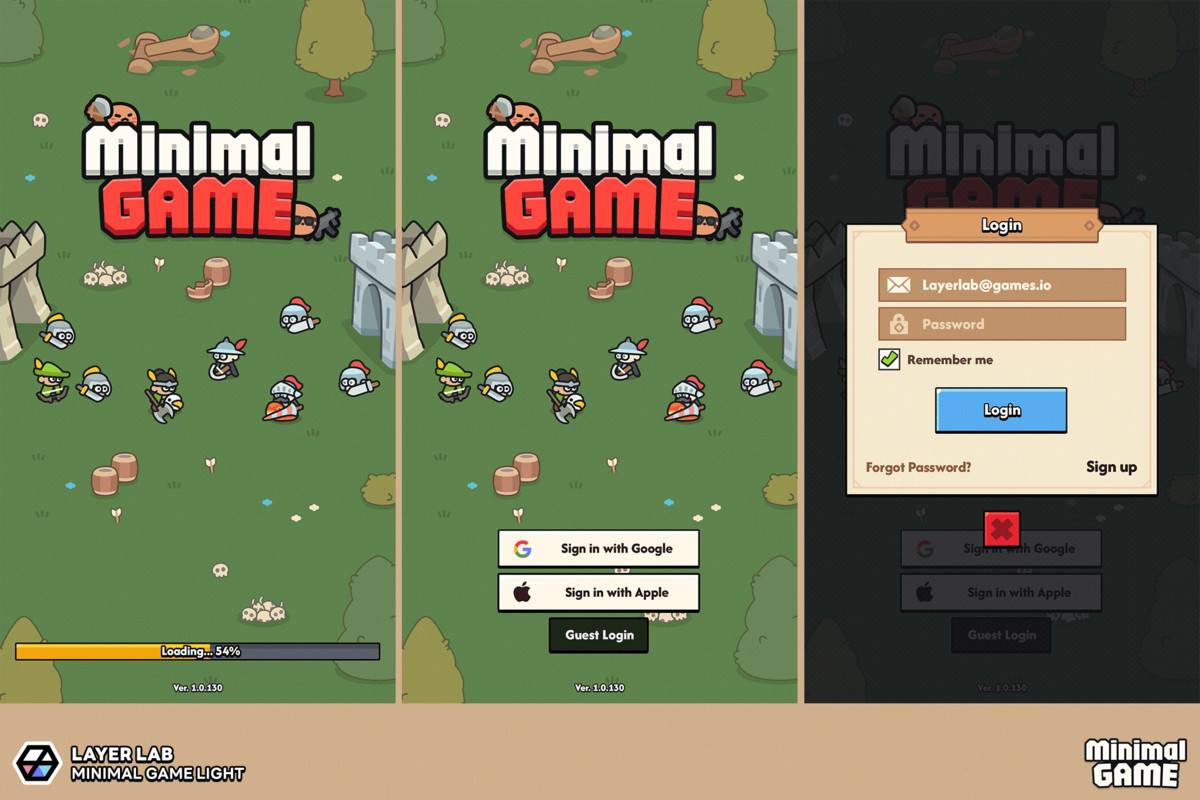 GUI Pro - Minimal Game Light(+PSD)