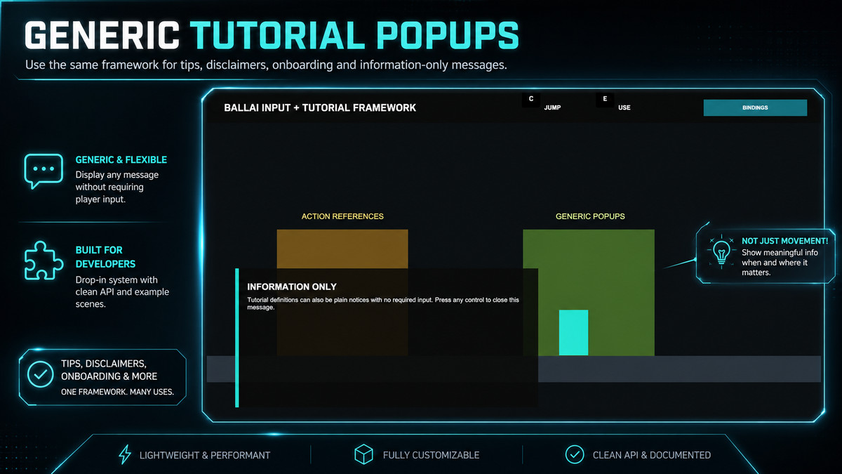 Ballai Input and Tutorial Framework
