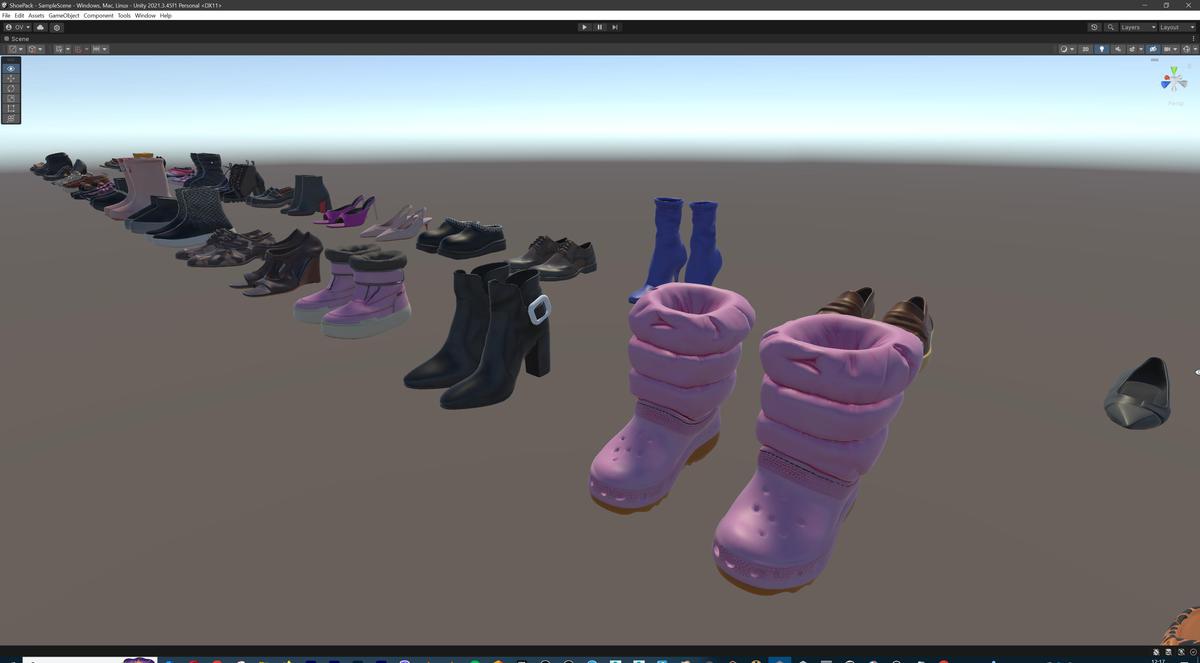 Ultimate Shoe Pack (72 Footwear Low-poly 3D models)