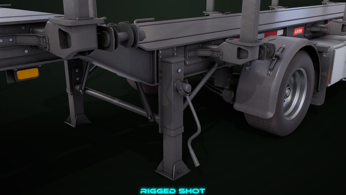 Truck 07 Log Trailer with All Loads Collection