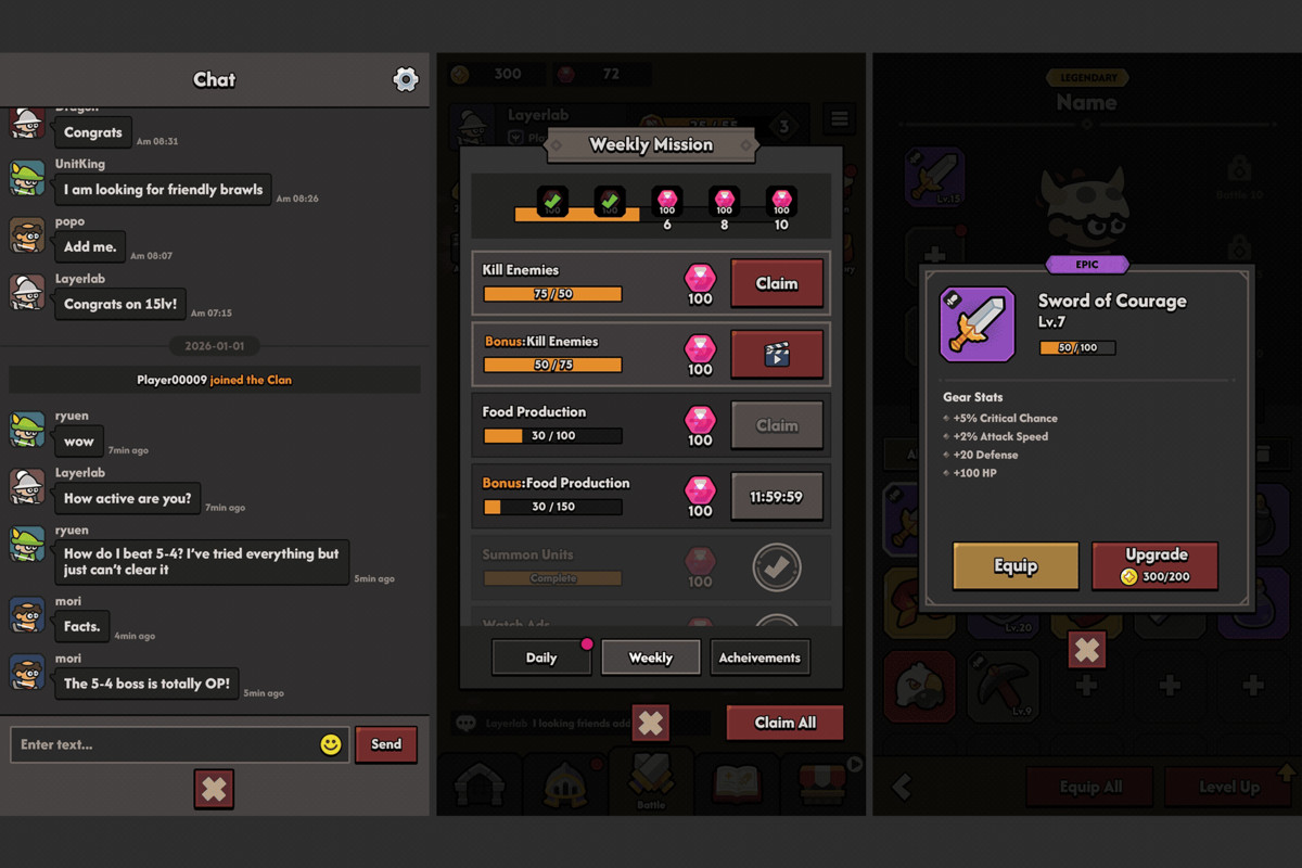 GUI Pro - Minimal Game Dark