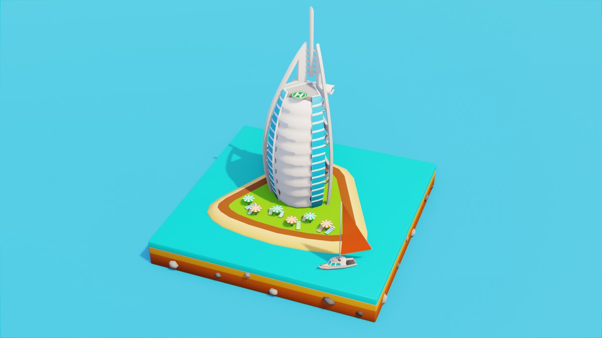 Low Poly Middle East LandMarks by IGS