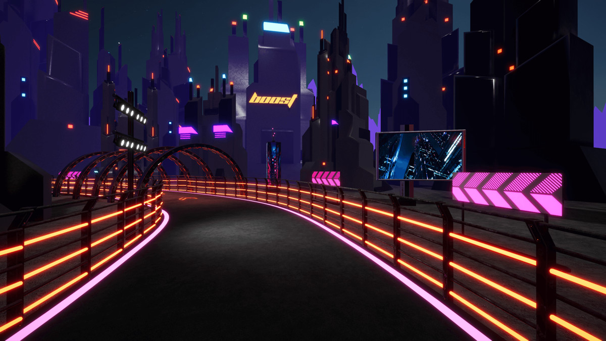 Neon Drift - Cyber Racing Track (URP)