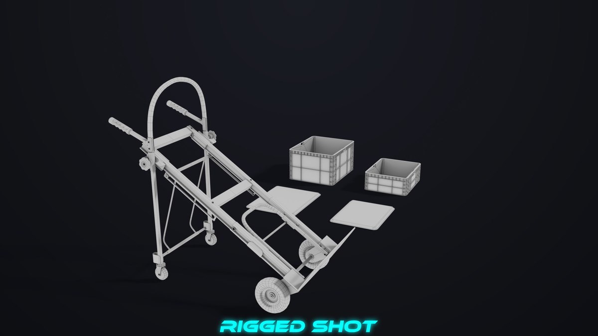 Convertible Hand Red Trucks URP HDRP Textures