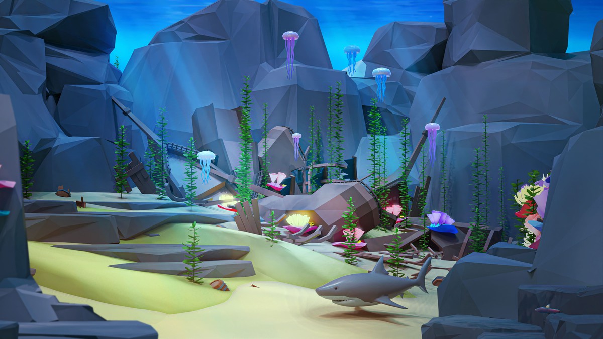 Underwater World - Low Poly 3D Models Pack