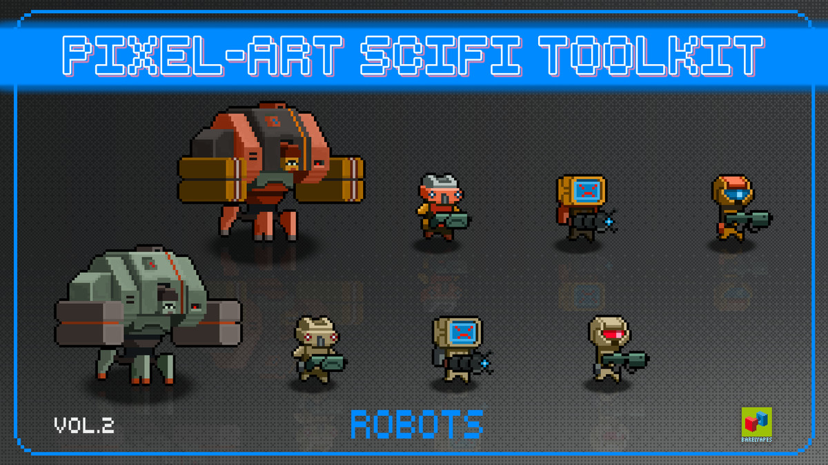 2D Pixel Art Sci-Fi Bundle