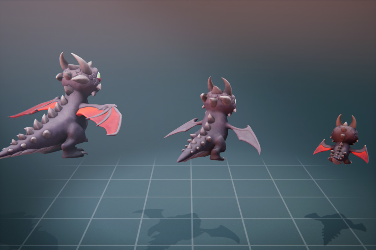 Shadow Dragon Family - Character + Animations