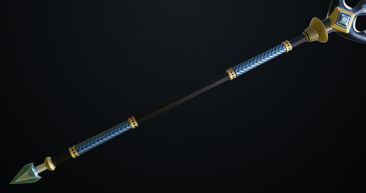 Fantasy Trident 03 URP HDRP Textures