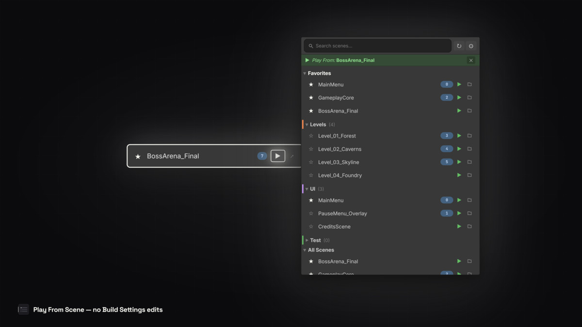 Scene Flow - Scene Manager, Loader & Switcher for Unity