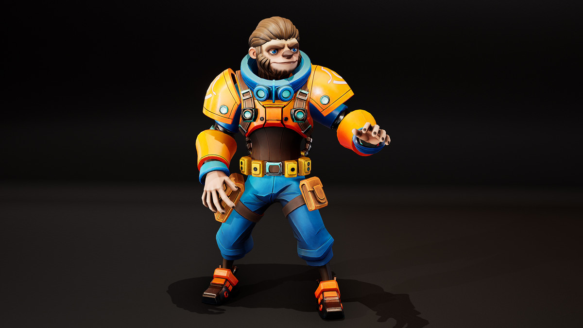 Stylized Sloth Engineer 01