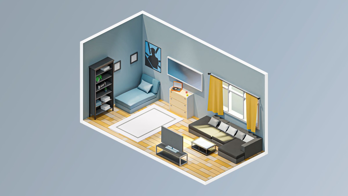 Interior 6 - Low Poly 3D Models Pack