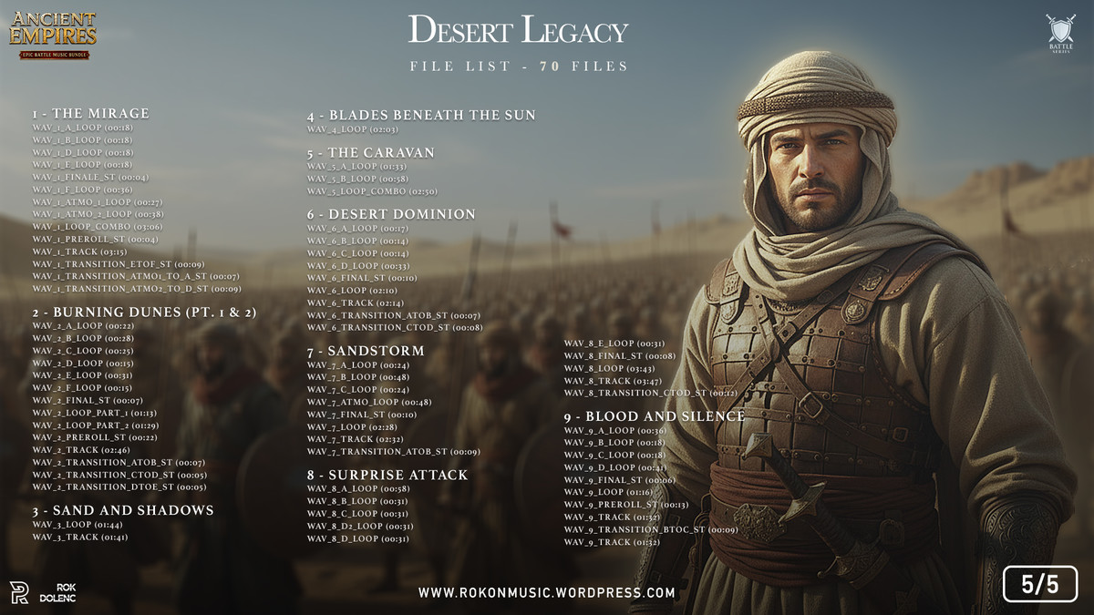 Ancient Empires Battle Music Bundle