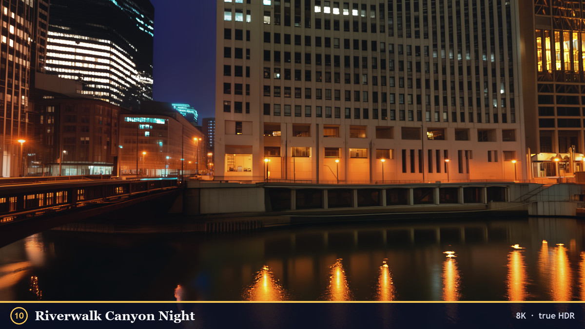 Waterfront Cities Sunset to Night - 8K True HDR Skyboxes (URP, HDRP)