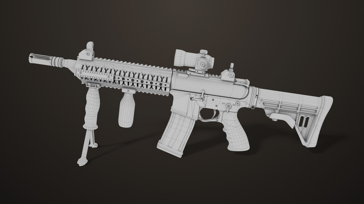 Machine Gun 17 Sandal URP HDRP Textures